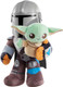 Mattel Star Wars Clan of Two: The Mandalorian Plush Set with 11-inch Mandalorian Soft Doll, Smaller Detachable Grogu Figure & Sound Feature