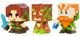 Mattel Minecraft Biome Settlers Series Mini Figure Forest 3-Pack