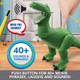 Mattel Disney and Pixar Toy Story Talking Dinosaur Action Figure with Movng Arms, Roarin™ Laughs Rex Dino Toy, 10.8-inch T Rex with 40+ Sounds & Phrases