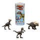 Mattel Jurassic World Dino Reveal Dinosaur Toys, Unpack Surprise & Warm Water Uncovers Full Decoration, 5 to 7 Inches, Species Vary