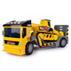 Maxx Action Sunny Days Entertainment Maxx Action 2-N-1 Mega Mover “ Construction Truck and Trailer with Lights, Sounds and Motorized Drive, Yellow, Large