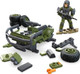 Mega Bloks MEGA Halo The Series ATV Building Toys Set, FLEETCOM Mongoose Vehicle with 79 Pieces, 1 Poseable Articulation Figure, Green, Kids or Adults