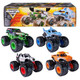 Monster Jam , All Stars 4-Pack Monster Trucks, Official Grave Digger, Megalodon, Sparkle Smash and El Toro Loco 1:64 Scale, Kids Toys for Boys Ages 3 and up