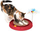 Catit Play Circuit Ball Cat Toy with Scratch Pad Catnip Toy Red 43000