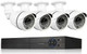 Eversecu 4 Channel Security Camera System 1080P DVR and (4) 1.0MP 720P Weatherproof Cameras Support Night Vison Weatherproof, Motion Alert, Smartphone, PC Easy Remote Access (NO HDD Included)