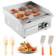 Beautiq Commercial Electric Griddle 14" Electric Countertop Flat Top Griddle1600W 110V Non-Stick Electric Flat Top Grill Stainless Steel Teppanyaki Grill122„‰-572„‰ Adjustable Temperature For Restaurant Home