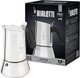 Bialetti - Venus Induction Stovetop Coffee Maker Suitable For All Types Of Hobs Stainless Steel 10 Cups (15.5 Oz) Silver