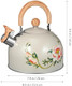 Ciieeo Kettle With Flower Pattern Portable Kitchen Water Kettle For Stovetop Quick Heating Sounding Easy To Clean And Compact Design