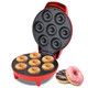 Courant Mini Donut Maker Machine For Holiday Kid-Friendly Breakfast Or Snack Desserts & More With Non-Stick Surface Makes 7 Doughnuts Black