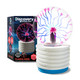 Discoveryplasma Globe Lamp - Touch & Sound Sensitive Lightning Electric Tesla Coil Base Design Educational Stem Toy Home & Room Dã©Cor Light-Up Plasma Orb Interactive Globe Fun Science