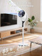 Fohere Fan For Bedroom 120° Oscillating Quiet Floor Fans With Dc Motor Remote Control Rgb Lights 12 Speeds 3 Modes 12H Timer Air Circulator Pedestal Standing Fan For Home Living Room Office