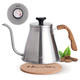Harriet Gooseneck Kettle With Thermometer For Pour Over Coffee And Tea 37 Fl Oz Stainless Steel Durable 3-Layer Base Ideal Spout For Precision Pouring Compatible With All Stove Tops Green