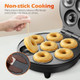 Keinve Mini Donut Waffle Cake Maker 7 Slots Home Baking Machine Great For Breakfast Snacks Desserts And More