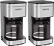 Krups Simply Brew Compact 5 Cup Coffee Maker: Stainless Steel Design Pause & Brew Keep Warm Reusable Filter Drip- Carafe