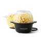 Nostalgia Electric Stirring Popcorn Maker “ 2 Qt Capacity “ Large Dual-Purpose Lid & Serving Bowl “ Great For S Movie Nights & Snacks “ Aqua