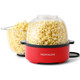 Nostalgia Electric Stirring Popcorn Maker “ 2 Qt Capacity “ Large Dual-Purpose Lid & Serving Bowl “ Great For S Movie Nights & Snacks “ Aqua
