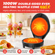 Novalife Waffle Cone Maker And Ice Cream Cone Maker With Cone Roller 1000W Double Side Even Heating Thin Waffle Maker Makes Crispy Waffle Cones 7.5" Nonstick Plate Waffle Cone Maker Machine Easy To Clean