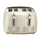 Oster 2-Slice Toaster With Extra Wide Slots Bagel Toaster Oat Milk