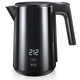 Ssyfei Electric Kettle 1.0L 1200W Fast Heat With Auto Shut-Off Boil-Dry Proof 7 Temperature Control Teapot Double Wall Stainless Steel Water Boiler Heater 4H Keep Warm Cool Touch Coffee Tea Pot Black