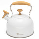 Tinlon Enamel Tea Kettle 2.5 Quart /2.4 Liter Whistling Tea Kettleï¼Œfood Grade Stainless Steel Tea Pot With Folding Handle Suitable For Induction & Gas Stoveteapot Stovetop For Tea Coffee Milk - Gradient Yellow