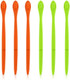 Tkypzy 6 Pack Orange Peeler Tool Citrus Fruit Opener Kitchen Cutter Plastic Orange Peelers Tools Lemon Citrus Remover Easy Open Citrus Peel Cutter Vegetable Slicer Kitchen Accessories (Orange + Green)