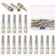 Glarks 15 Pack BNC Male Coaxial Connectors RG59 RG6 Coaxial Terminal Gold-Plated Screw On Brass Adapter for CCTV Home Security Surveillance Camera RG59 RG6 Video Transmission Coax Cables Glarks 15 Pack BNC Male Coaxial Connectors RG59 RG6 Coaxial Terminal Gold-Plated Screw On Brass Adapter for CCTV Home Security Surveillance Camera RG59 RG6 Video Transmission Coax Cables