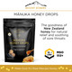 Mount Somers UMF 15+ Manuka Honey Drops - 26pcs Soothing Throat Lozenges from New Zealand, Natural Relief for Sore Throats