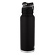 Coleman Autoseal FreeFlow Stainless Steel Water Bottle, Black, 40 oz
