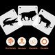 Coneedy 12 Pieces Animal Stencils Plastic Drawing Stencil Reusable Animal Template For Diy Crafts Painting Drawing