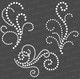 Craftreat Reusable Dot Stencils For Painting On Wood, Canvas, Paper, Fabric, Floor, Wall And Tile - Slanting Dots And Beaded Flourish - 2 Pcs - 6X6 Inches Each - Diy Art And Craft Stencils