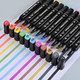 Dabo&Shobo 96 Color Alcohol Marker Pen, Bright Permanent Markers For Coloring, Markers For Adults Coloring Book, Wide Chisel And Fine Tip, Dual Tip Design Equipped With Black Suitcase