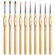 Golden Maple Detail Paint Brushes Set 10Pcs Miniature Brushes For Fine Detailing & Art Painting - Acrylic, Watercolor, Oil, Models