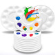 Hulameda Paint Tray Palettes, Plastic Paint Pallets For Kids Or Students To Paints On School Project Or Art Class-12Pcs