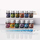 Mancola Glass Dipped Pen Ink Set Handmade Crystal Calligraphy Pen With 12 Colorful India Ink For Art, Signatures, Drawing, Decoration, Calligraphy Kits For Beginners Ma-13