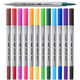Mr. Pen- Dual Tip Brush Pens, 12 Colors, Art Markers For Coloring