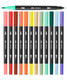 Mr. Pen- Dual Tip Brush Pens, 12 Colors, Art Markers For Coloring