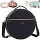 Mybagzing  Round Embroidery Bag - Storage Organizer With Multiple Pockets For Cross Stitch & Embroidery Kits