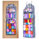 Mybagzing Hanging Yarn Storage Organizer –Over-The-Door Crochet Organizer With Both Front And Side Zipper Closure -Large Capacity Clear Yarn Holder For Crochet Hooks, Knitting Needles & Accessories