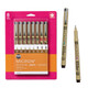 Sakura 50040 4-Piece Pigma Drawing Brush Pen Set, Sepia