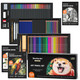 Shuttle Art 103 Pcs Drawing Kit, Professional Drawing Supplies With Sketch, Charcoal, Colored, Graphite, Pastel Pencils & Sticks, Complete Drawing Tools And Paper Pads In Zipper Case For Artists&Kids