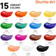 Shuttle Art Acrylic Paint Set, 15 X 12Ml Tubes Artist Quality Non Toxic Rich Pigments Colors Perfect For Kids Adults Beginners Artists Painting On Canvas Wood Clay Fabric Ceramic Crafts