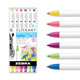 Zebra Pen Clickart Retractable Felt Tip Pen, Assorted Ink Colors, 0.6Mm Fine Point, Moisture Absorbing To Prevent Drying Out, No Bleed, Ideal For Journaling, Drawing And Writing, 12-Pack (69012)