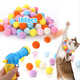 Aiersa Cat Toy Ball Launcher, Plush Ball Shooting Gun With 20 Pom Pom Balls, Interactive Indoor Cat Fetch Toy