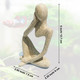 Anranmm Sandstone Meditating Statue Fish Tank Decorations Betta Fish Aquarium Ornaments Small Thinker Statue Decorative Accessories For Underwater Landscaping Home Garden Dãƒâ©Cor