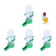 Huazexinx 4 Pack Plastic Bird Water Dispenser Automatic Bird Cage Water Dispenser Food Drink Bowl For Cage Aviary Parrots Budgie Cockatiel Lovebirds 60Ml Lovebirds