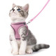Jieffifa Cat Harness And Leash Set - Adjustable Soft Vest Reflective Step-In Design For Safe Walking (Xxs Orange/Blue)