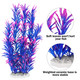 Mylifeunit Fish Tank Plants 10 Pack Artificial Aquarium Plants For Decorations (Blue)
