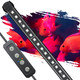Pawfly 8 Inch 8 W Aquarium Color Enhancement Light For 8" To 15" Fish Tanks Ipx8 Waterproof Aquarium Enhancing Led Light Brilliant Rgb Lights With 7 Single Effects Timer & Adjustable Brightness