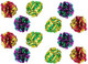 Petfavorites Original Mylar Crinkle Balls Cat Toys - 12 Pack