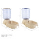 Automatic Cat Feeder And Water Dispenser - 2-Pack 3.8L/1G Dog Food And Water Bowl - Gravity Automatic Water Dispenser For Dogs And Cats By Petmaker